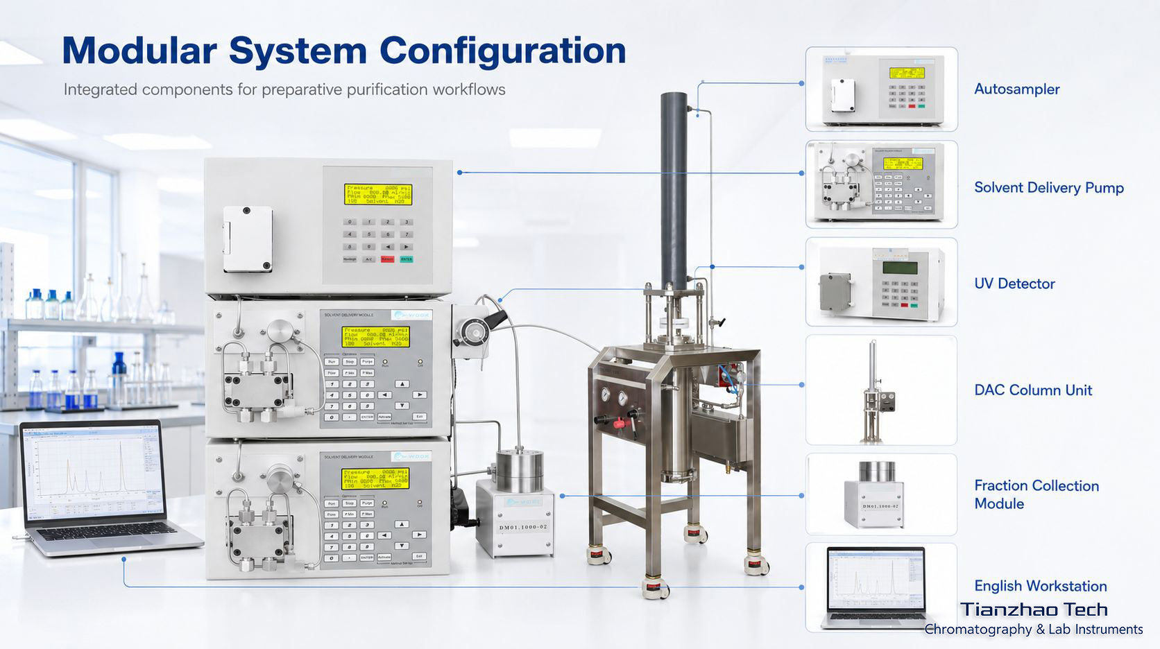 LC500P Dynamic Axial Preparative Chromatography System view 3